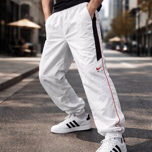 Nike - Mens Air White Nylon Trackies